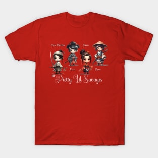 Pretty Lil Savages - Samurai Girls T-Shirt